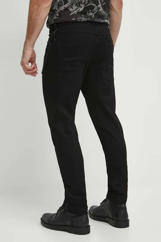 Jeansy męskie slim kolor czarny Materiał główny: 98 % Bawełna, 2 % Elastan Podszewka: 100 % Bawełna