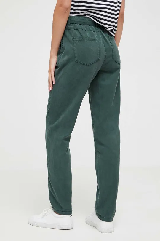 Spodnie damskie gładkie kolor zielony zielony