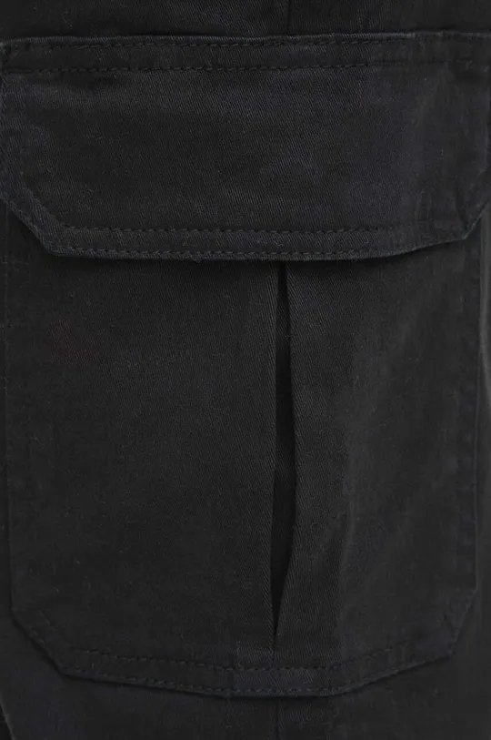 czarny Spodnie damskie gładkie kolor czarny