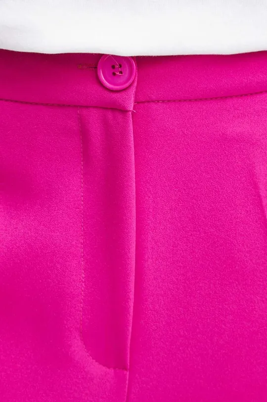 Nohavice dámske wide leg ružová farba Dámsky