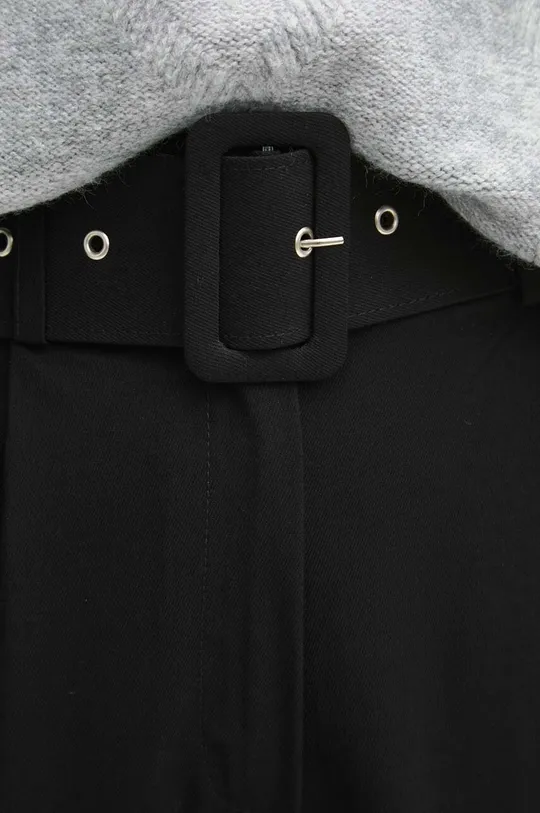 Kalhoty dámské hladké černá barva <p>85 % Viskóza, 15 % Polyester</p>