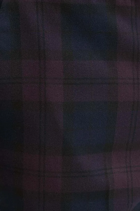 Spodnie męskie w kratę kolor bordowy Męski