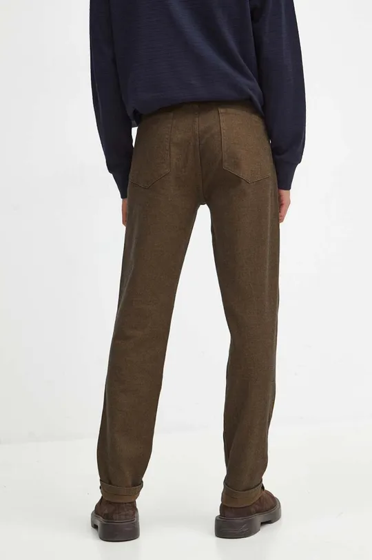 Spodnie męskie slim fit kolor brązowy Materiał główny: 98 % Bawełna, 2 % Elastan Podszewka: 100 % Bawełna 