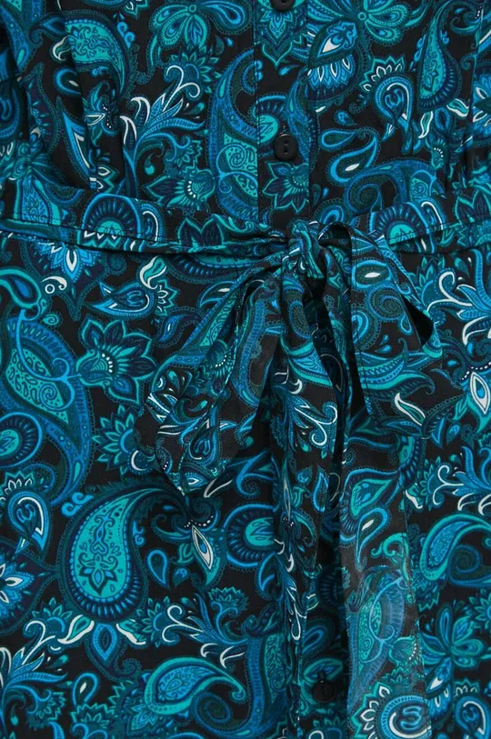 Sukienka wzorzysta damska kolor turkusowy Damski