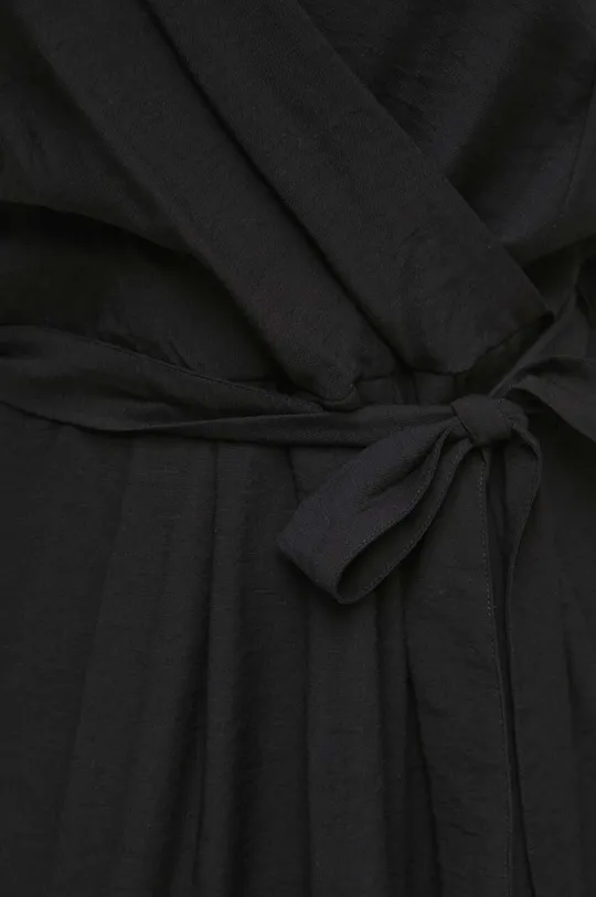 Sukienka damska gładka kolor czarny Damski