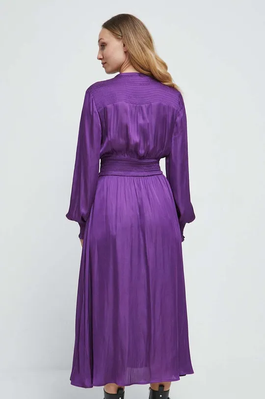 Sukienka damska rozkloszowana kolor fioletowy Materiał zasadniczy: 100 % Poliester, Podszewka: 100 % Poliester