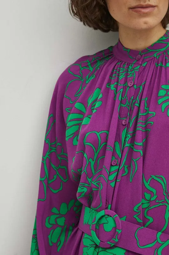 Sukienka damska midi wzorzysta kolor multicolor Damski
