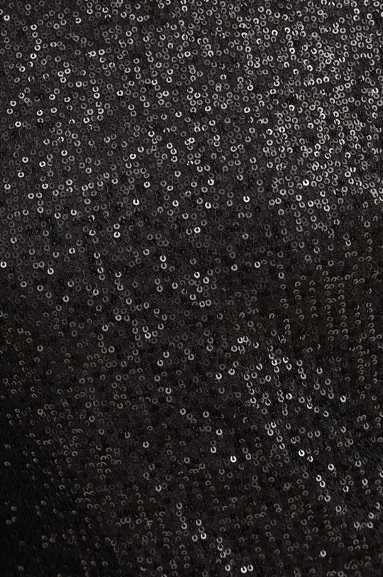Sukienka damska mini z cekinami kolor czarny