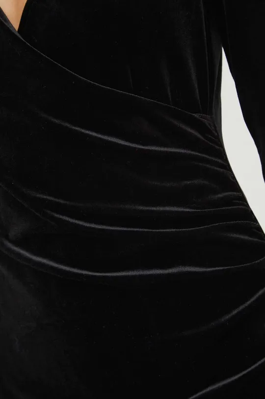 Sukienka damska welurowa kolor czarny