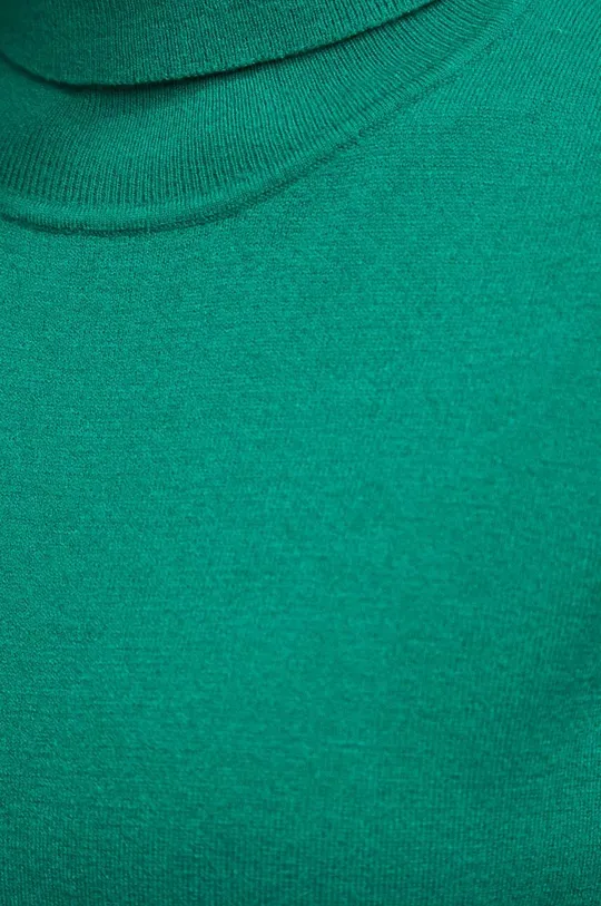 Sweter damski gładki kolor zielony Damski