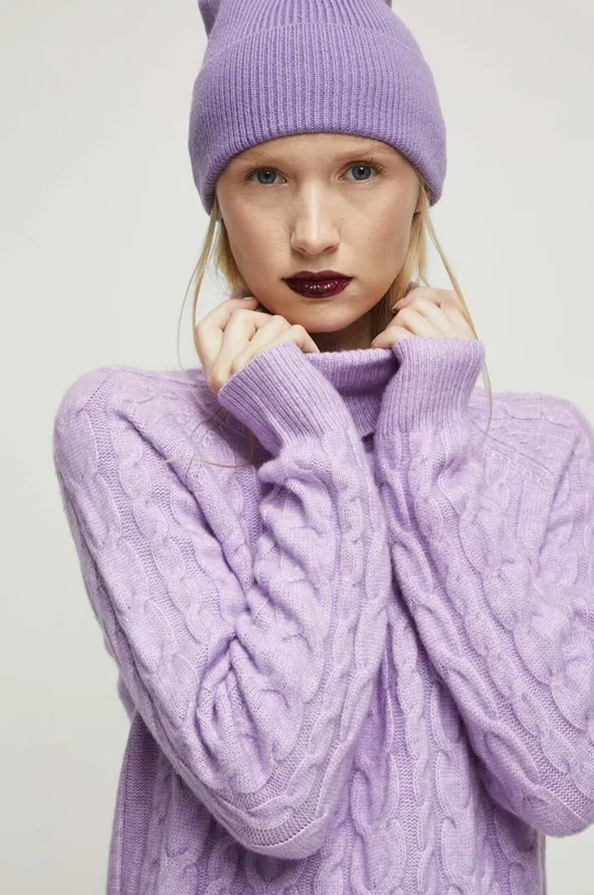 lila Medicine gyapjúkeverék pulóver