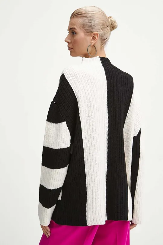 Sweter damski wzorzysty kolor multicolor 100 % Akryl