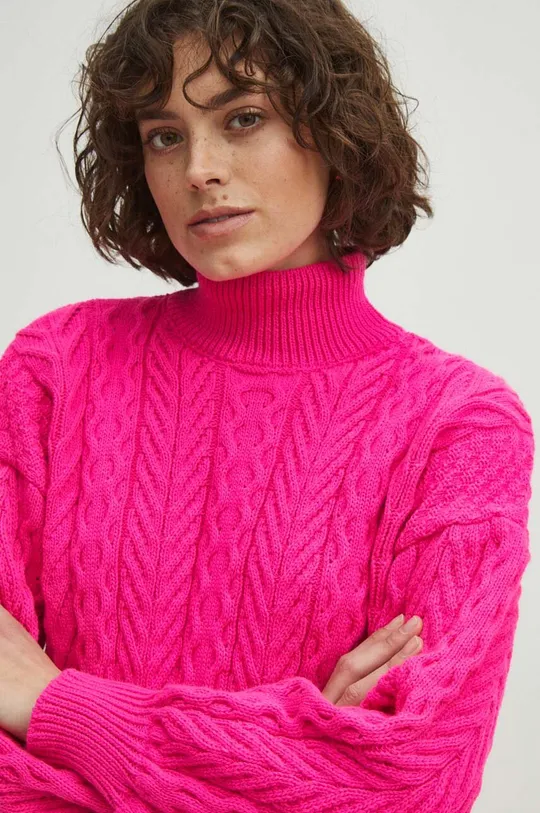 rózsaszín Medicine gyapjúkeverék pulóver