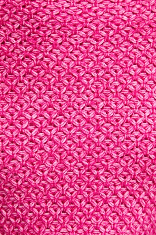 Sweter damski z fakturą kolor różowy Damski