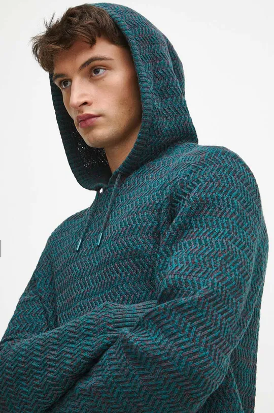 turkusowy Medicine sweter bawełniany Męski