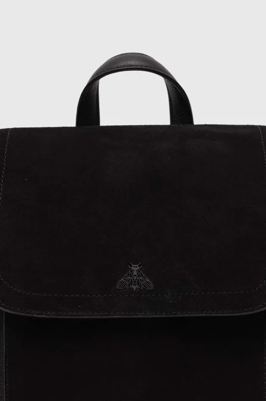 černá Kožený batoh dámský jednobarevný černá barva
