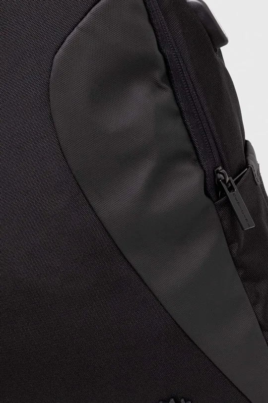 Plecak męski gładki kolor czarny Materiał zasadniczy: 100 % Poliester, Podszewka: 100 % Poliester, Inne materiały: 100 % Poliester