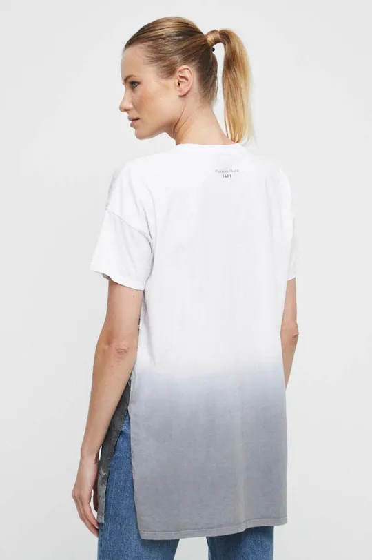 T-shirt bawełniany damski z kolekcji Zamkowe Legendy kolor biały biały RW23.TSD153