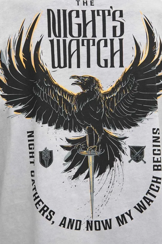 T-shirt bawełniany damski Game of Thrones kolor szary Damski