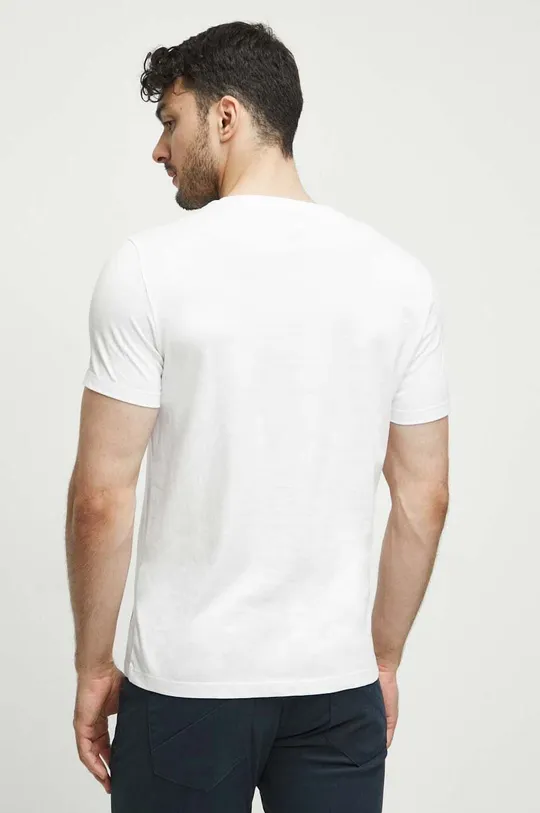 T-shirt bawełniany męski - Kolekcja jubileuszowa. 2023 Rok Wisławy Szymborskiej x Medicine, kolor biały 100 % Bawełna