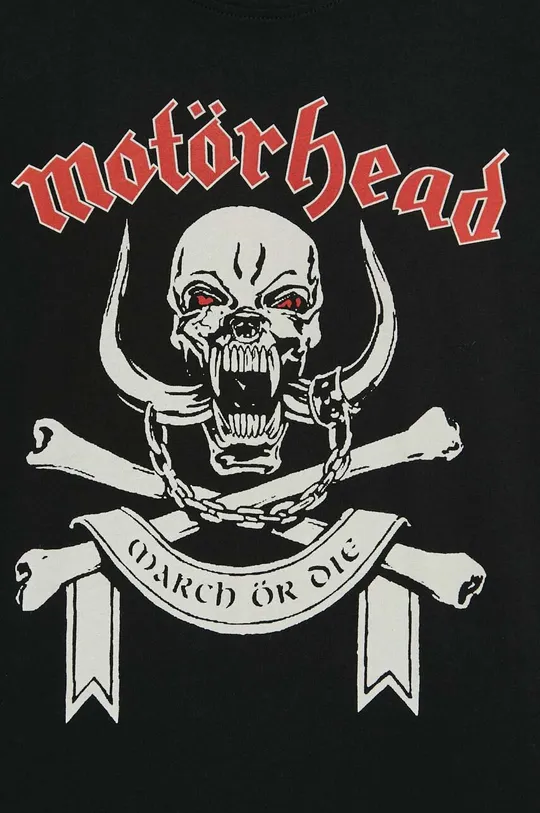 T-shirt bawełniany męski Motörhead kolor czarny Męski