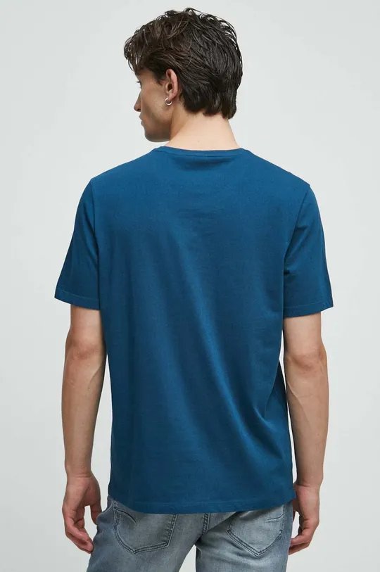 T-shirt bawełniany męski Volkswagen kolor turkusowy 100 % Bawełna