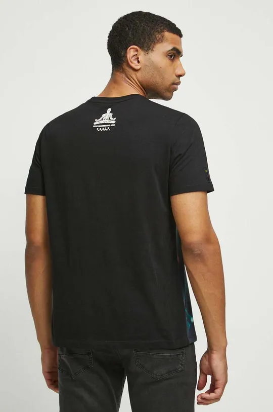 T-shirt męski z kolekcji Science kolor czarny Materiał 1: 100 % Bawełna, Materiał 2: 100 % Poliester
