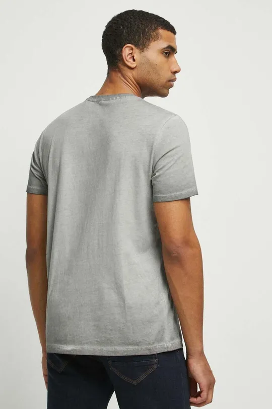 T-shirt bawełniany męski z kolekcji Science kolor szary 100 % Bawełna