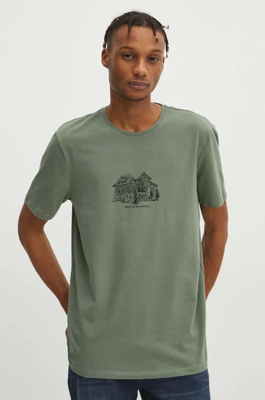 zelena Bombažna kratka majica Medicine Moški