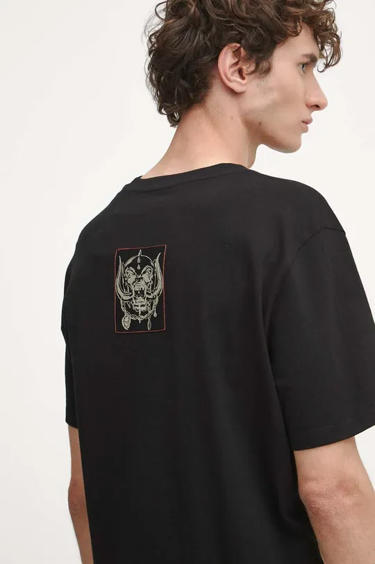T-shirt bawełniany męski Motörhead kolor czarny Męski