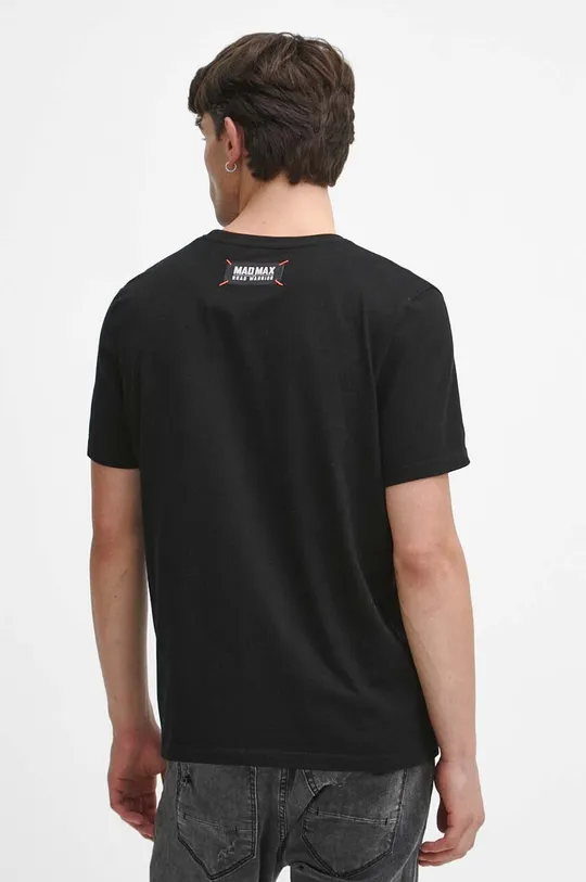 T-shirt bawełniany męski Mad Max kolor czarny 100 % Bawełna 