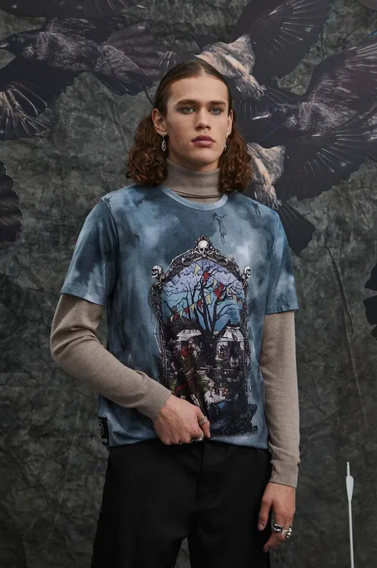 Bavlnené tričko pánske z kolekcie The Witcher x Medicine viac farieb viacfarebná