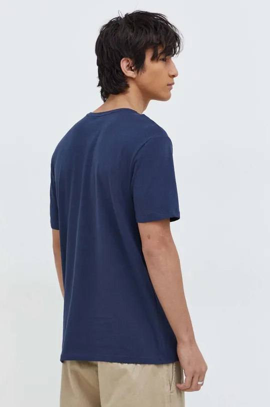 Bavlnené tričko pánske s elastanom s potlačou tmavomodrá farba <p>95 % Bavlna, 5 % Elastan</p>