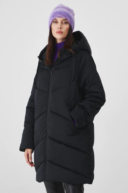 Medicine cappotto foderato nero RW24.KPD705