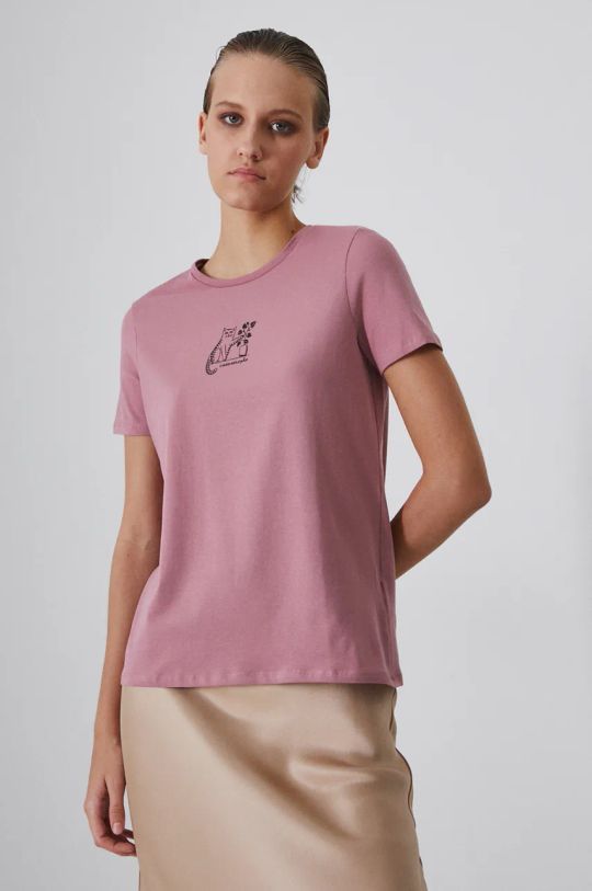 Medicine t-shirt sovrastampa rosa RW24.TSD405