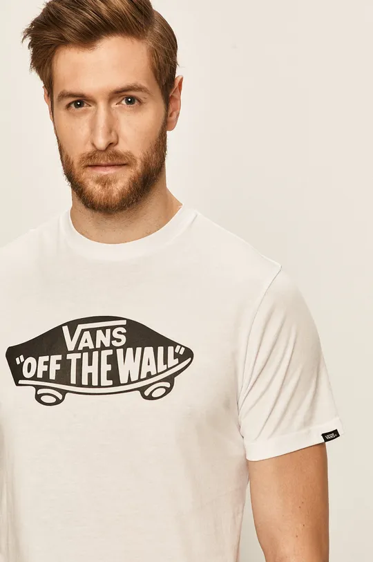 biały Vans - T-shirt