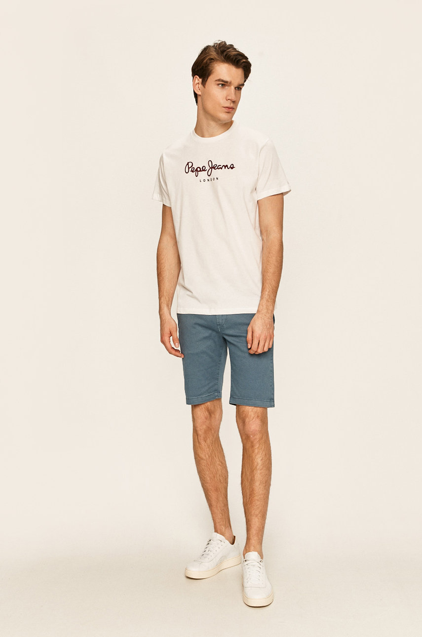 Pepe Jeans - T-shirt Eggo bílá