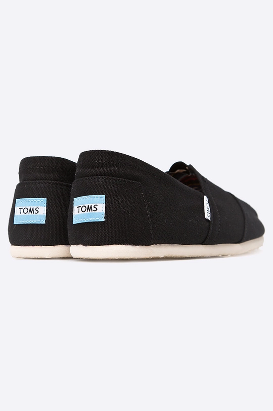 črna Toms espadrile Canvas Classic Alpargata