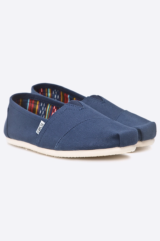 Toms espadrile Canvas Mens Classic Alpargata mornarsko modra