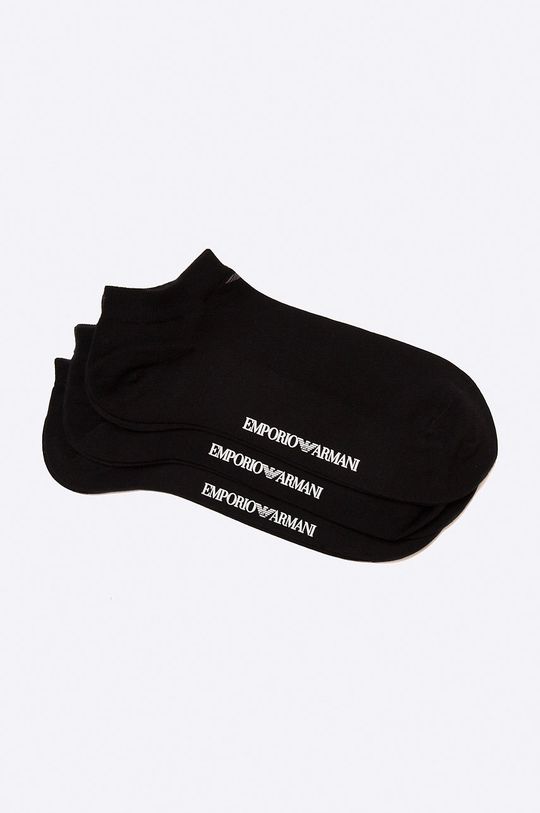 černá Emporio Armani Underwear - Ponožky (3 pack) Pánský