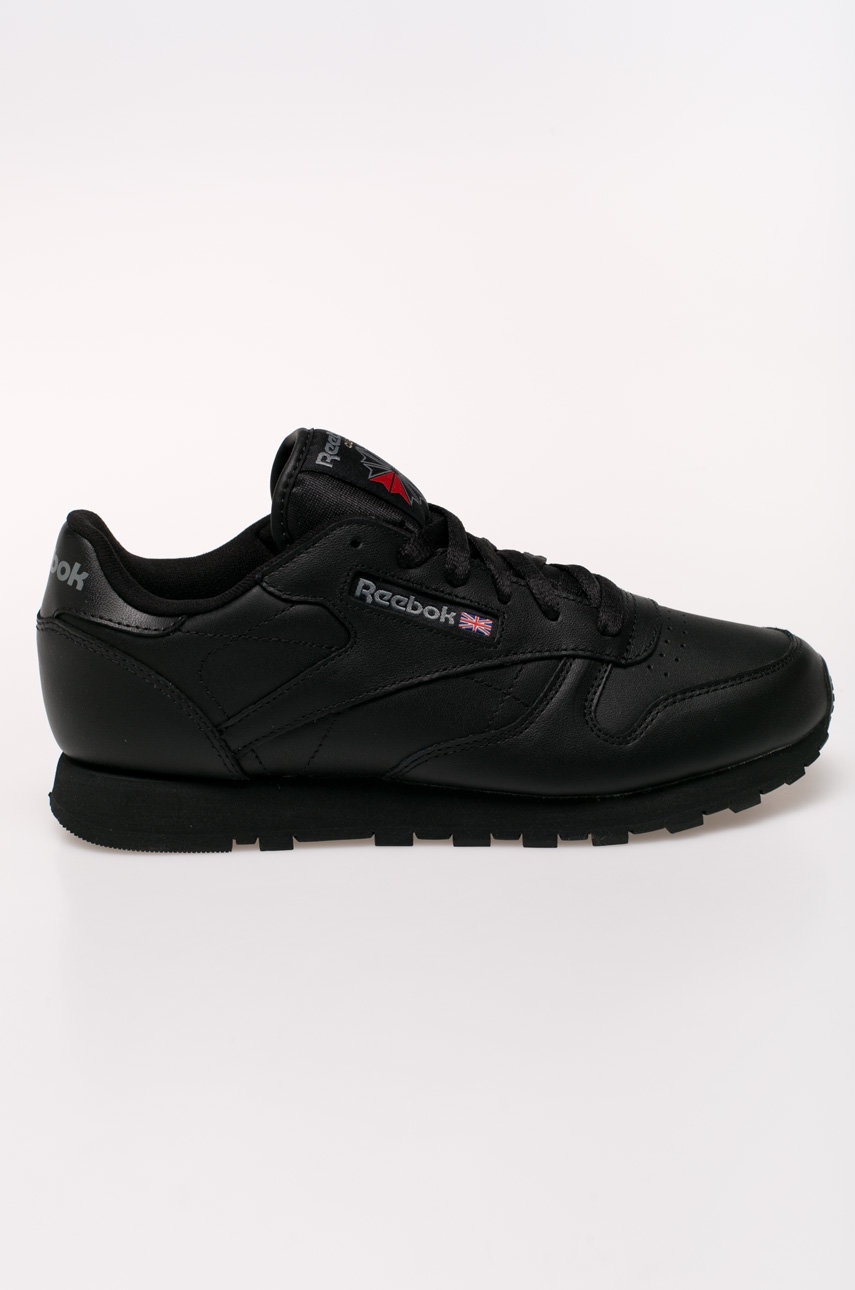 black Reebok shoes Cl Lthr Women’s