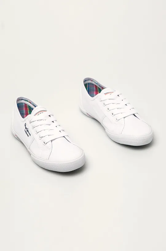 Pepe Jeans - Tenisówki Abelardy Basic 17 biały
