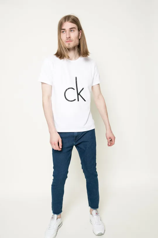 Calvin Klein Jeans - T-shirt 000NB1164E biały