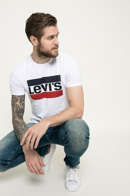 fehér Levi's - T-shirt Férfi