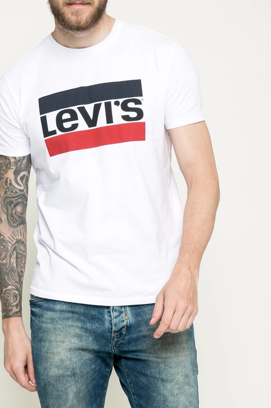 alb Levi's tricou