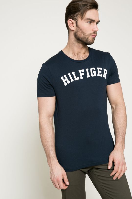 tmavomodrá Tommy Hilfiger - Pánske tričko Pánsky