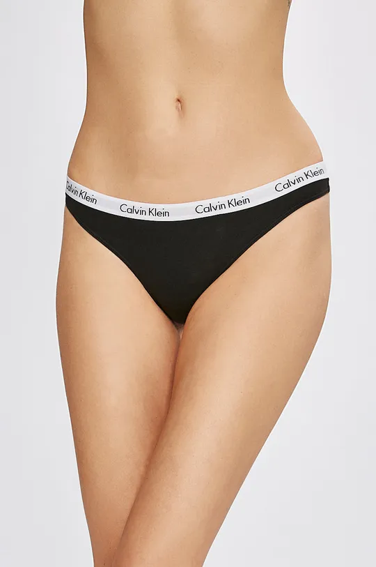 čierna Calvin Klein Underwear - Tangá (3-pak) Dámsky