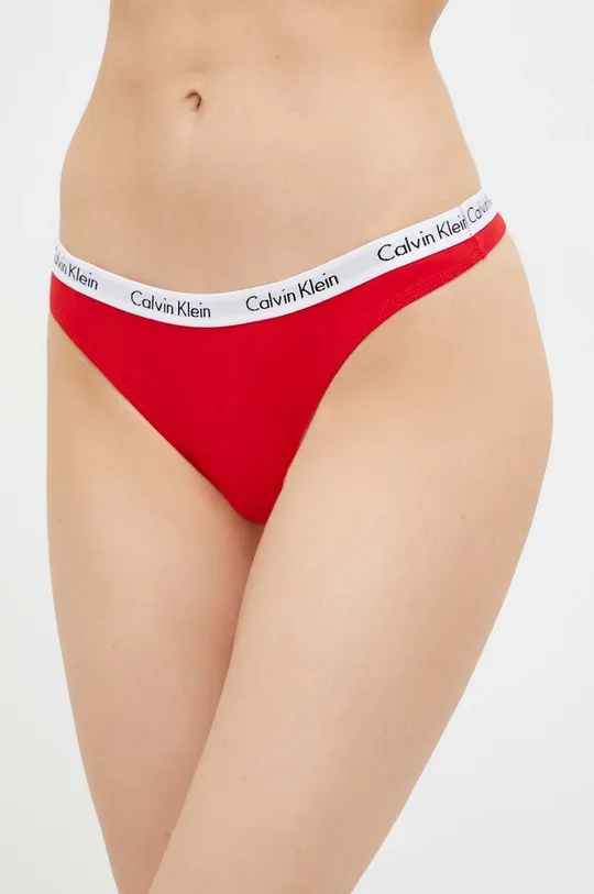 κόκκινο Στρινγκ Calvin Klein Underwear Γυναικεία