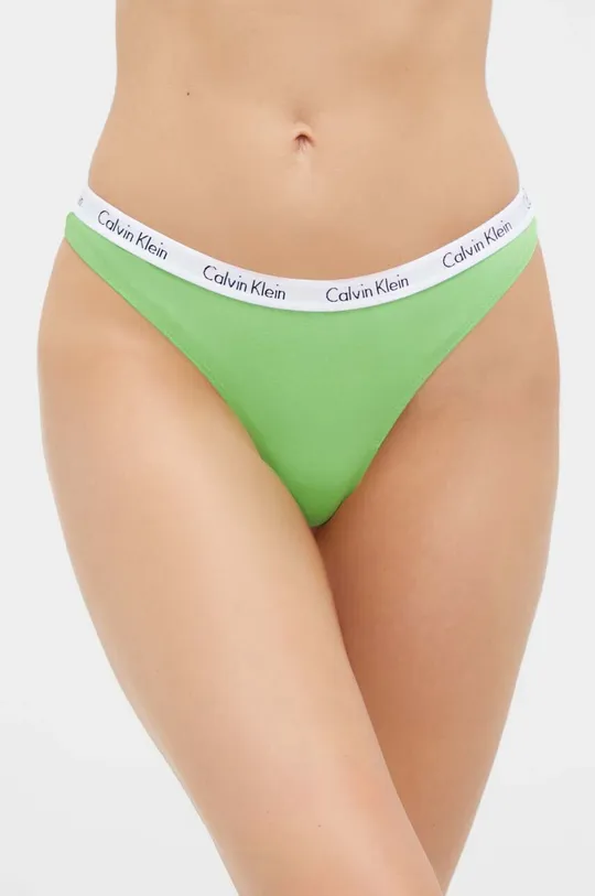 зелёный Стринги Calvin Klein Underwear 0000D1617E Женский