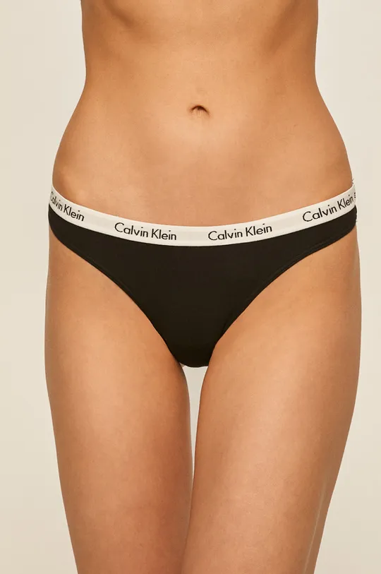 чорний Calvin Klein Underwear Стринги Жіночий